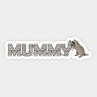 Halloween Mummy Decor By Raccoon Sticker